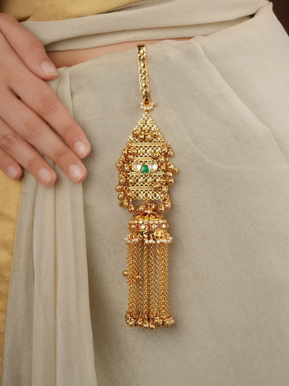 Traditional Waist Challa | Kundan Juda | Waist Belt Ornament | Gift Idea