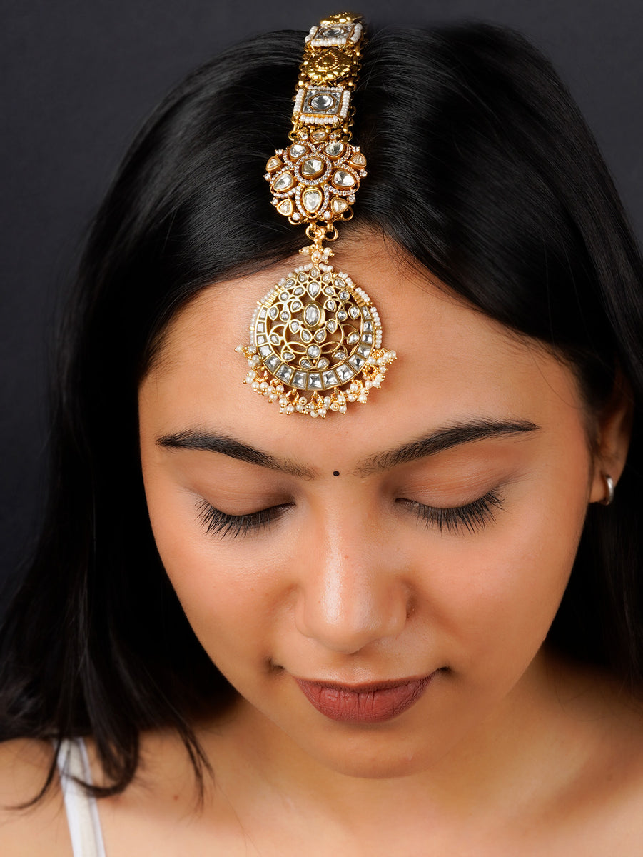 Multicolor Gold Plated Mishr Maangteeka - MR-T46M main image 1