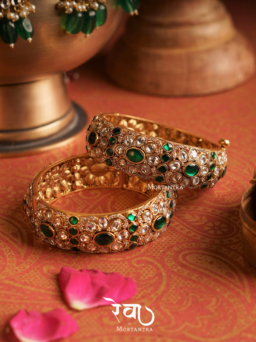 Jadau bangles sale designs