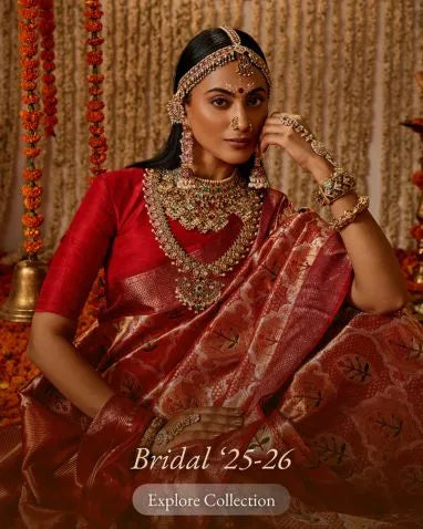 Traditional bridal necklace and earrings set by Mortantra