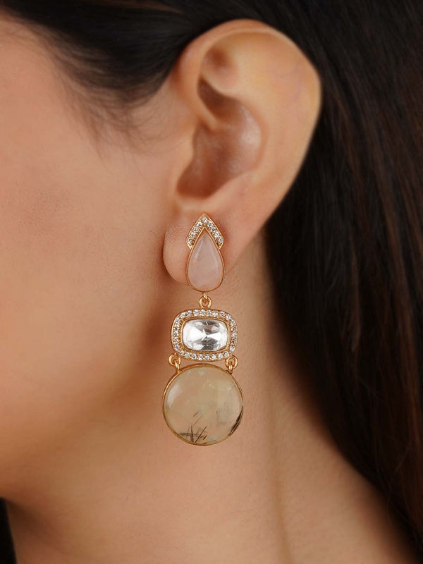 CC-EAR18 - Gold Plated Contemporary Earrings