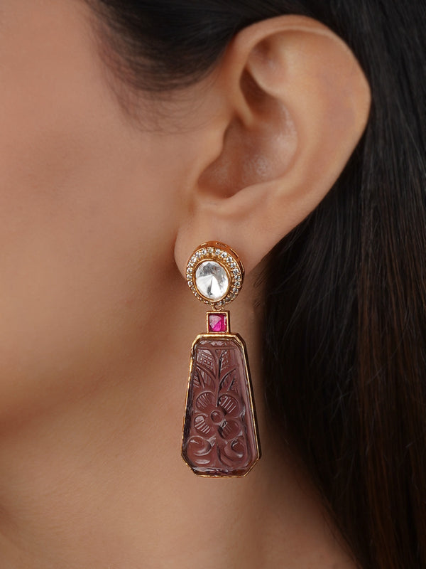 Gold Plated Contemporary Earrings - CC-EAR20