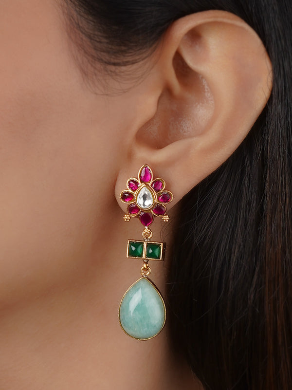 Gold Plated Contemporary Earrings - CC-EAR21