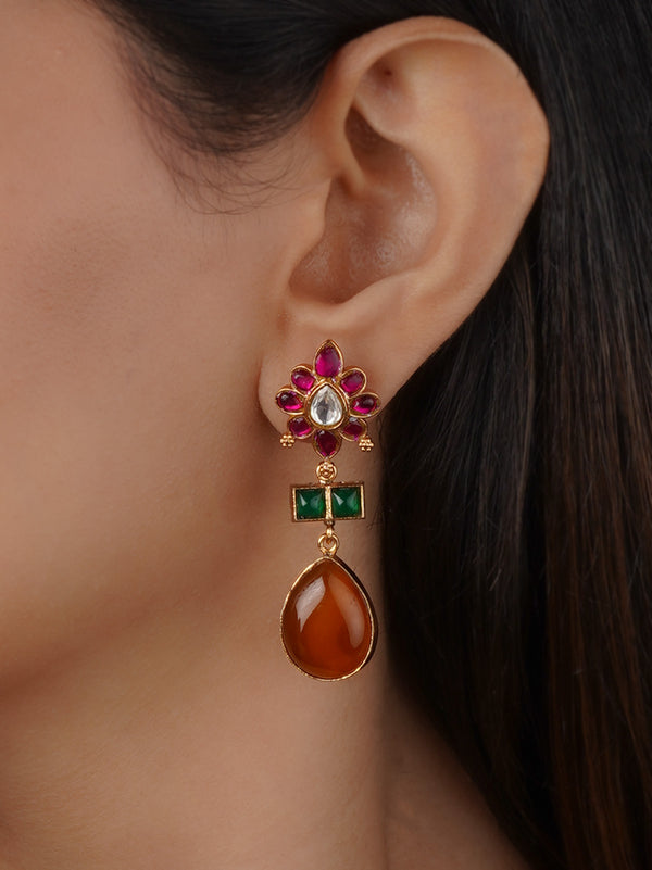 Gold Plated Contemporary Earrings - CC-EAR21