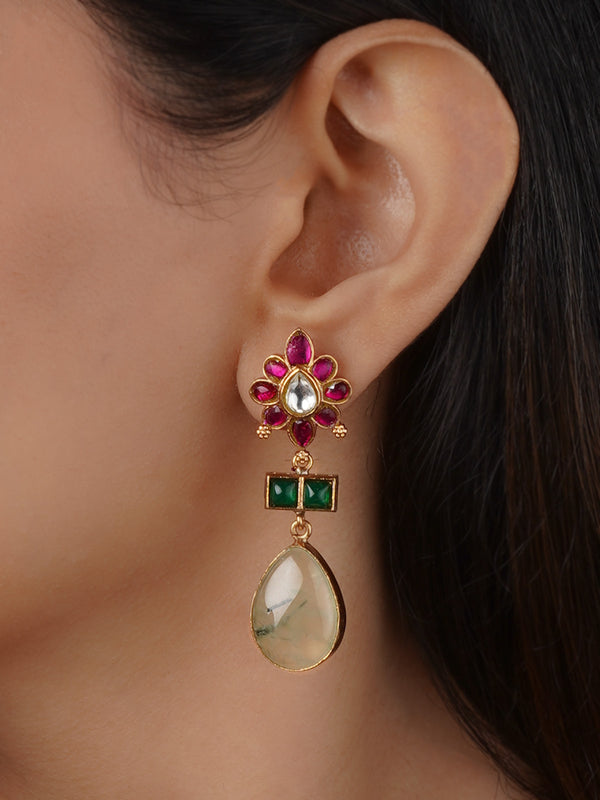 CC-EAR21 - Gold Plated Contemporary Earrings