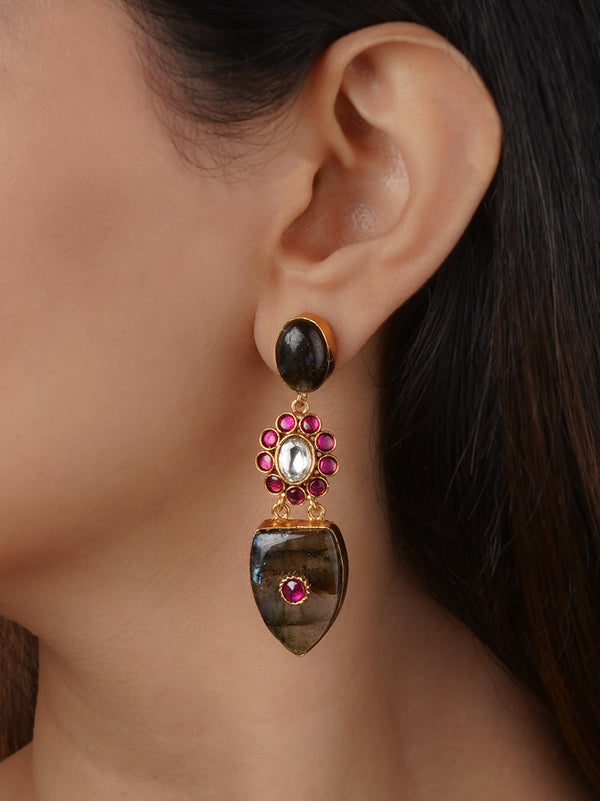 CC-EAR23 - Gold Plated Contemporary Earrings