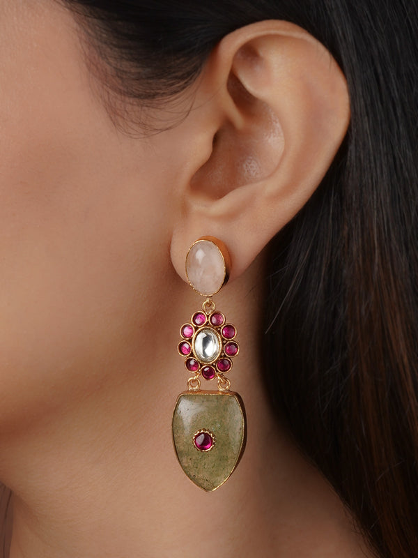 CC-EAR23 - Gold Plated Contemporary Earrings