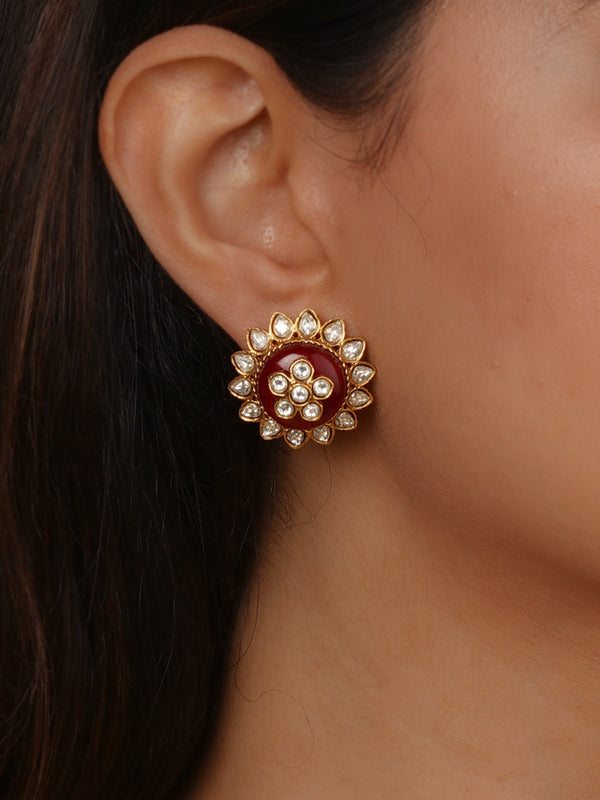 Gold Plated Contemporary Earrings - CC-EAR31