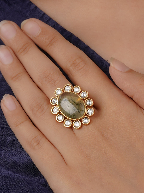 CC-RNG9 - Gold Plated Contemporary Ring