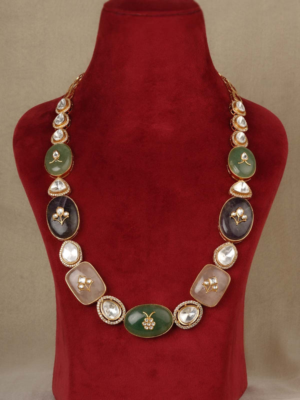 Gold Plated Contemporary Necklace Set - CC-S47