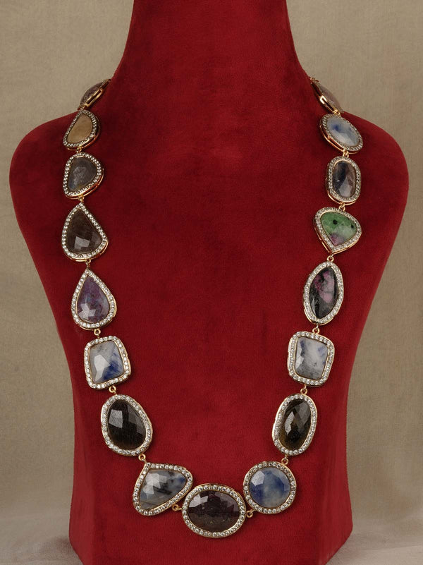 Gold Plated Contemporary Necklace Set - CC-S48