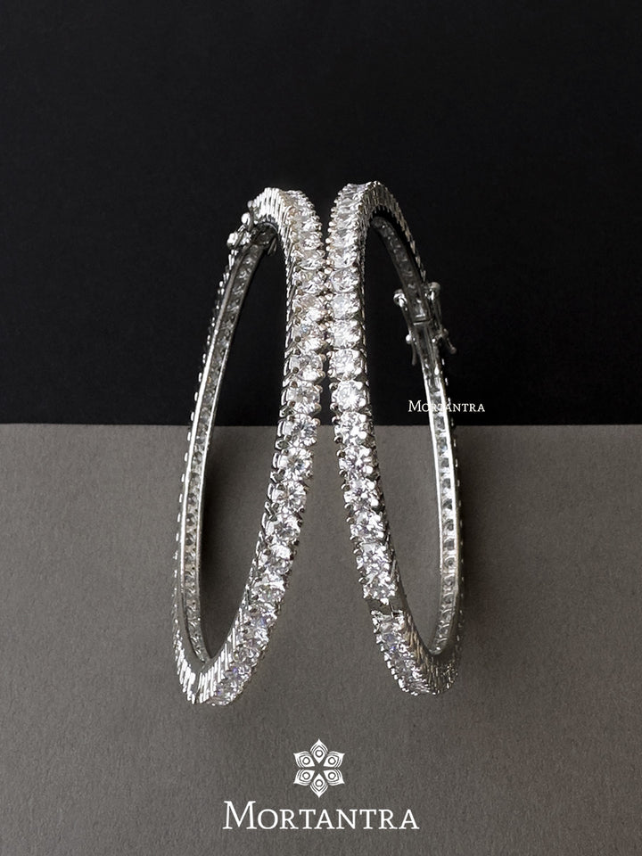 CZBANGLE49 - Faux Diamond Bangles