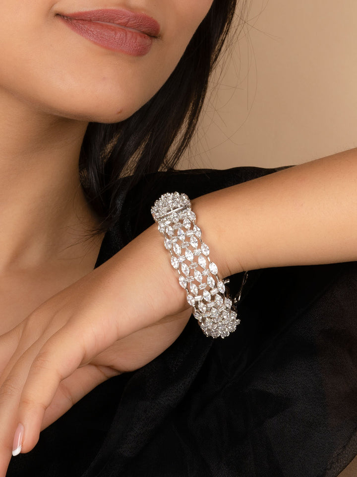 CZBANGLE67 - Faux Diamond Bangles