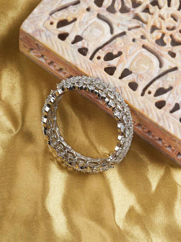 CZBANGLE67 - Faux Diamond Bangles