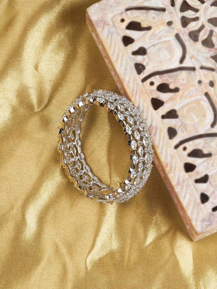 CZBANGLE67 - Faux Diamond Bangles