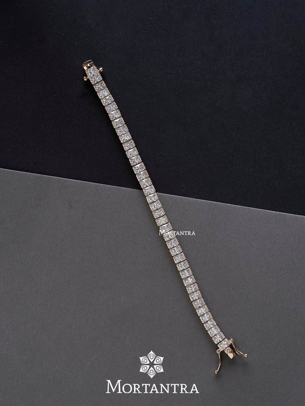CZBRAC84RG - Faux Diamond Bracelet