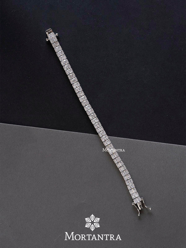 CZBRAC84SL - Faux Diamond Bracelet