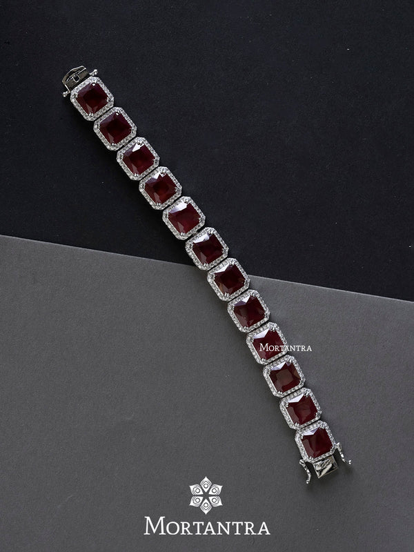 CZBRAC85P - Faux Diamond Bracelet