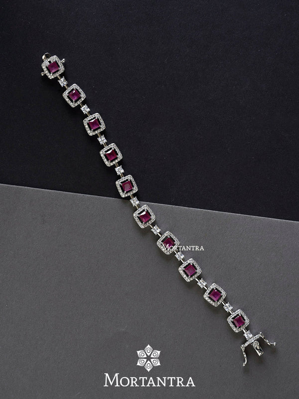 CZBRAC87P - Faux Diamond Bracelet