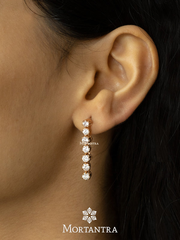 CZEAR475 - Faux Diamond Earrings