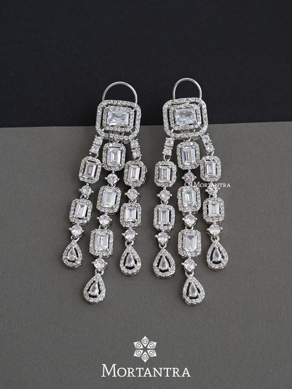 CZEAR479 - Faux Diamond Earrings