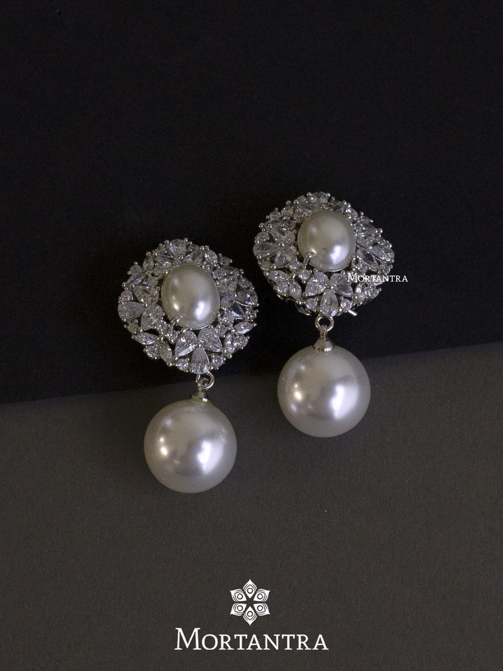 CZEAR484 - Faux Diamond Earrings