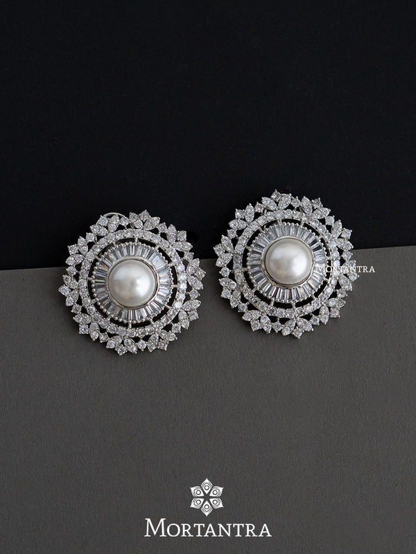 CZEAR498 - Faux Diamond Earrings