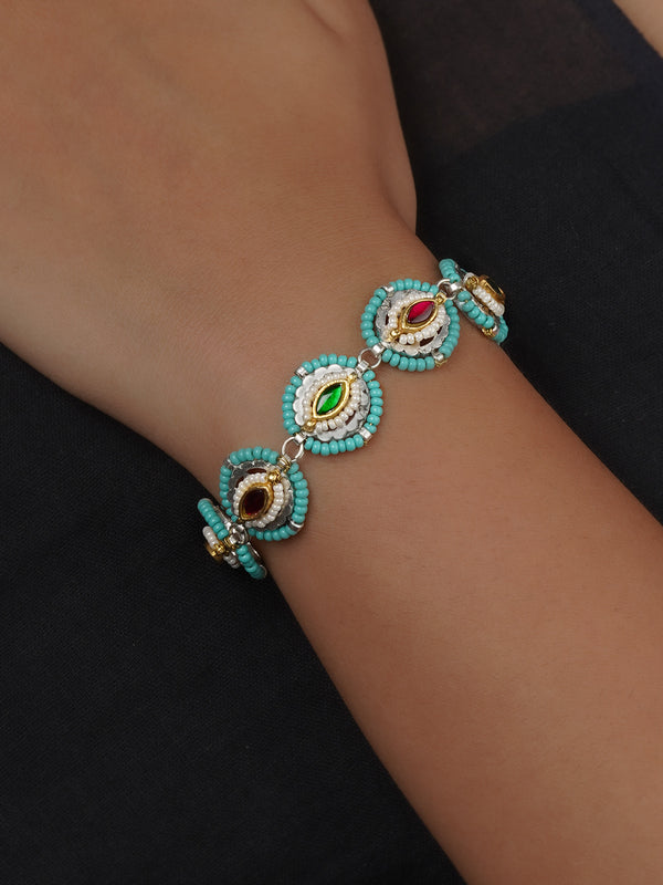 Multicolor Tribal Bracelet (1 Piece) - EK-BRAC60PGR