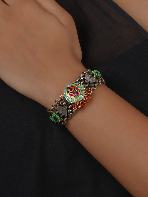 Multicolor Tribal Bracelet (1 Piece) - EK-BRAC63PLGR