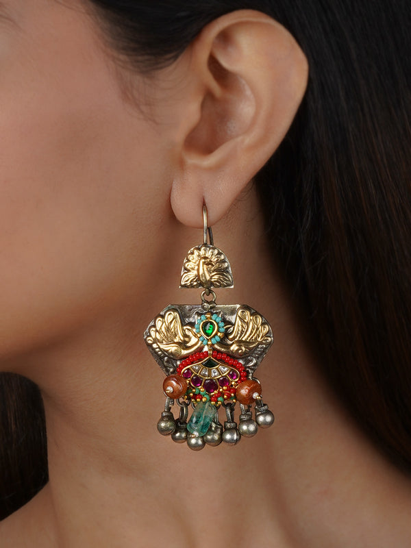 Multicolor Tribal Earrings - EK-SFEAR370