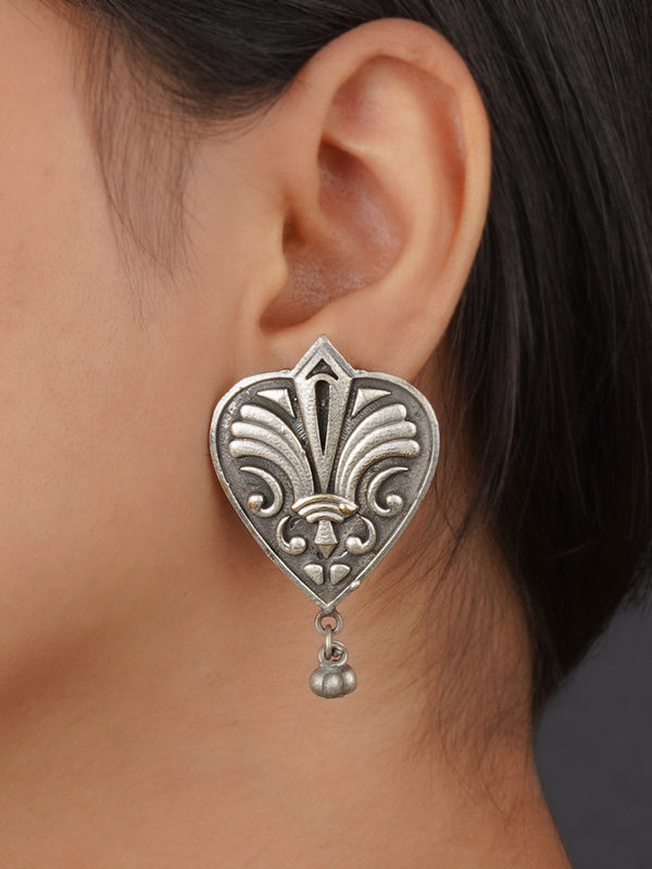 Grey Color Tribal Earrings - EK-SFEAR374