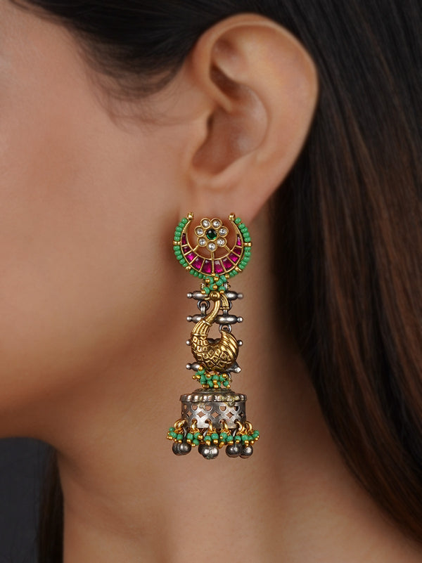 EK-SFEAR399M - Multicolor Tribal Earrings