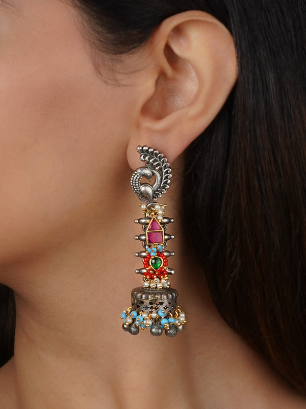 Multicolor Tribal Earrings - EK-SFEAR414