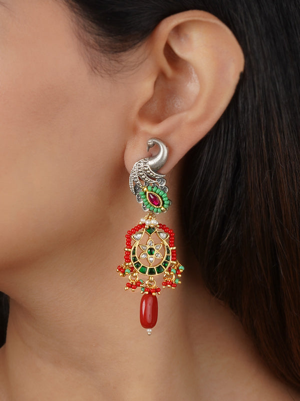 EK-SFEAR426M - Multicolor Tribal Earrings