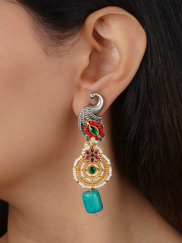 Multicolor Tribal Earrings - EK-SFEAR427M