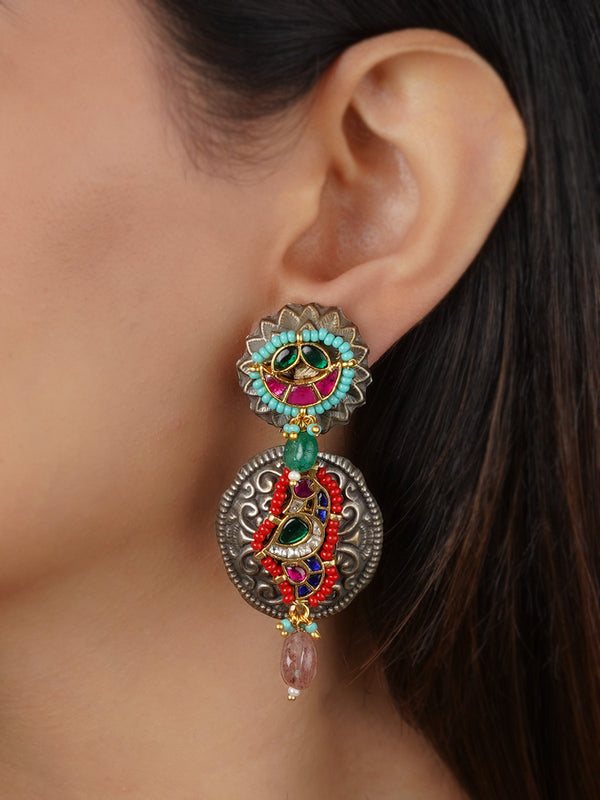 Multicolor Tribal Earrings - EK-SFEAR428M