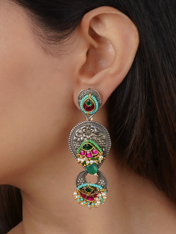 Multicolor Tribal Earrings - EK-SFEAR438P