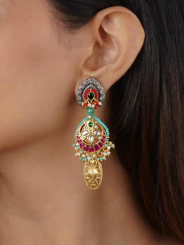 Multicolor Tribal Earrings - EK-SFEAR441M