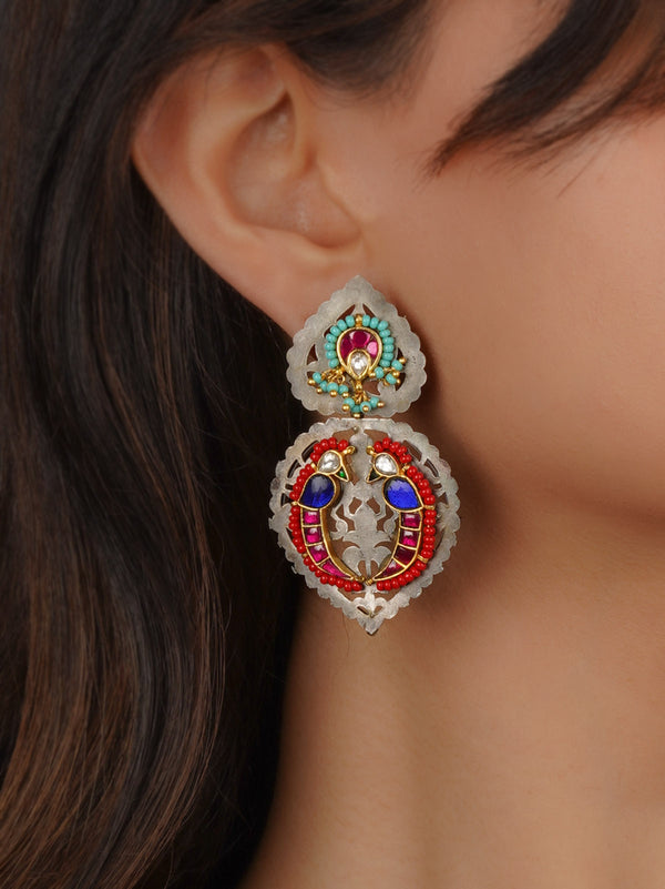 Multicolor Tribal Earrings - EK-SFEAR460MB