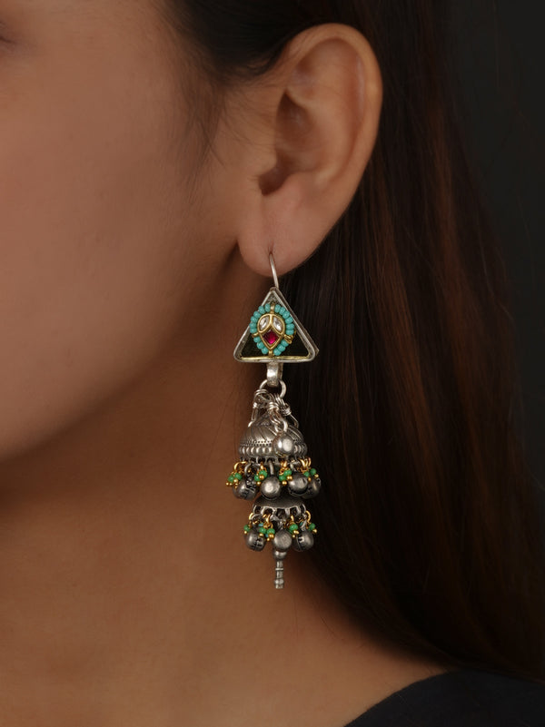 Multicolor Tribal Earrings - EK-SFEAR480