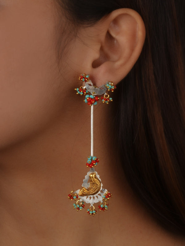 Multicolor Tribal Earrings - EK-SFEAR487