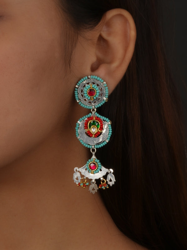 Multicolor Tribal Earrings - EK-SFEAR491M