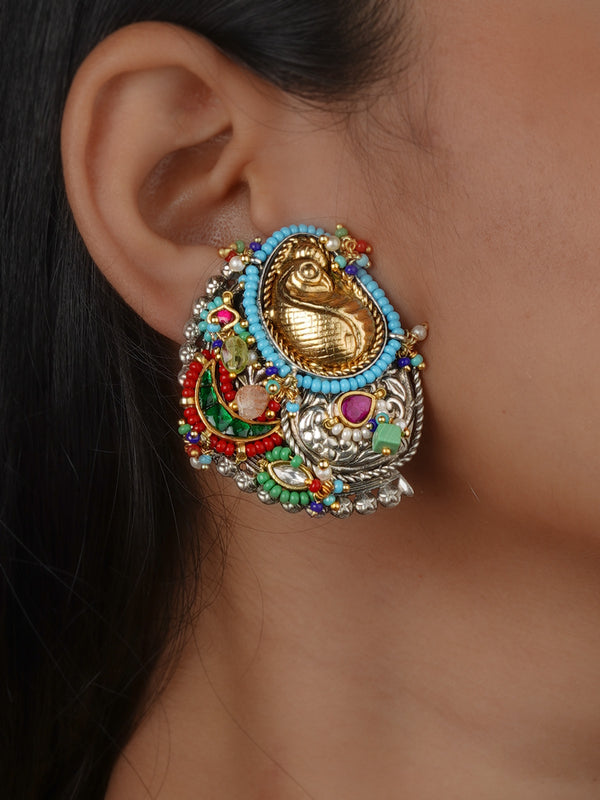 Multicolor Tribal Earrings - EK-SFEAR495A