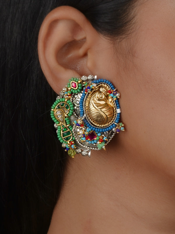 Multicolor Tribal Earrings - EK-SFEAR495C