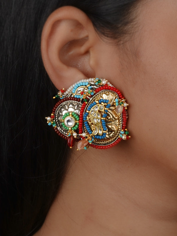 Multicolor Tribal Earrings - EK-SFEAR496A