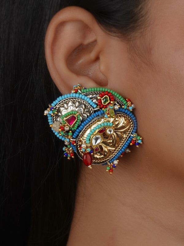Multicolor Tribal Earrings - EK-SFEAR496B