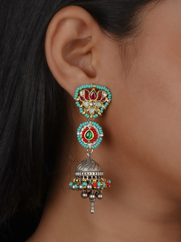 Multicolor Tribal Earrings - EK-SFEAR534