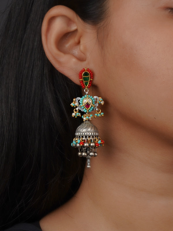 Multicolor Tribal Earrings - EK-SFEAR535