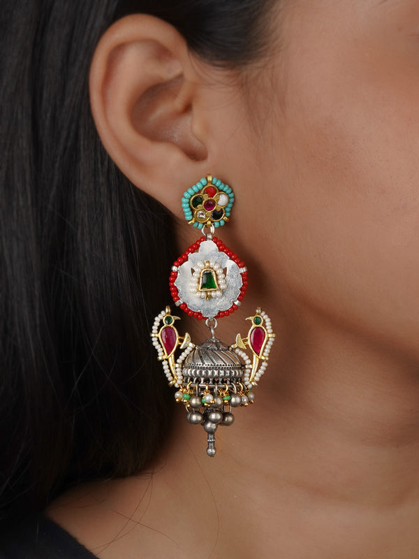 Multicolor Tribal Earrings - EK-SFEAR538M