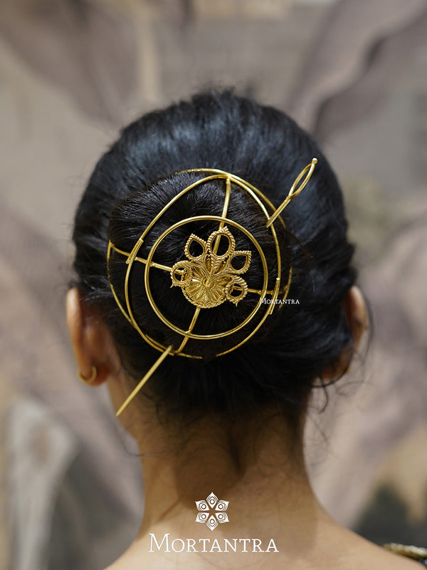 EK-SFHA5G - Gold Plated Hair Bun (Hair Accessories)